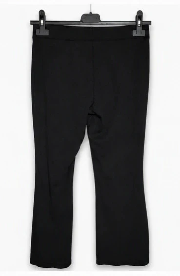 H&M black ribbed flare pants size S – Trendy flared fit – photo 3